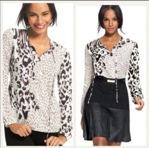 CAbi Animal Print Blouse